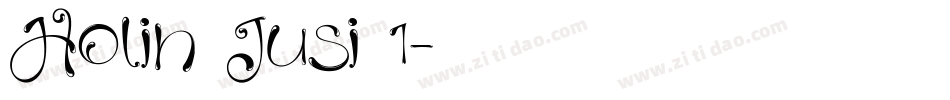 Holin Jusi 1字体转换
